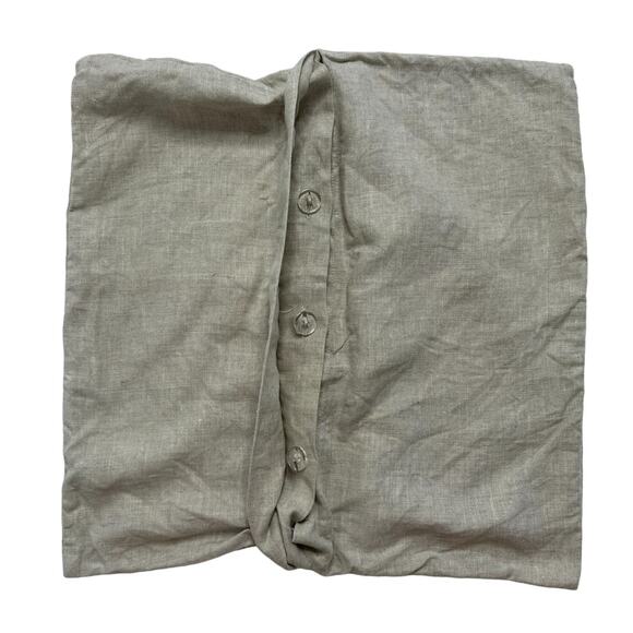 POTTERY BARN Vintage Santa Embroidered Crewel Pillow Cover Case 18x18 #4185398 - Picture 3 of 6